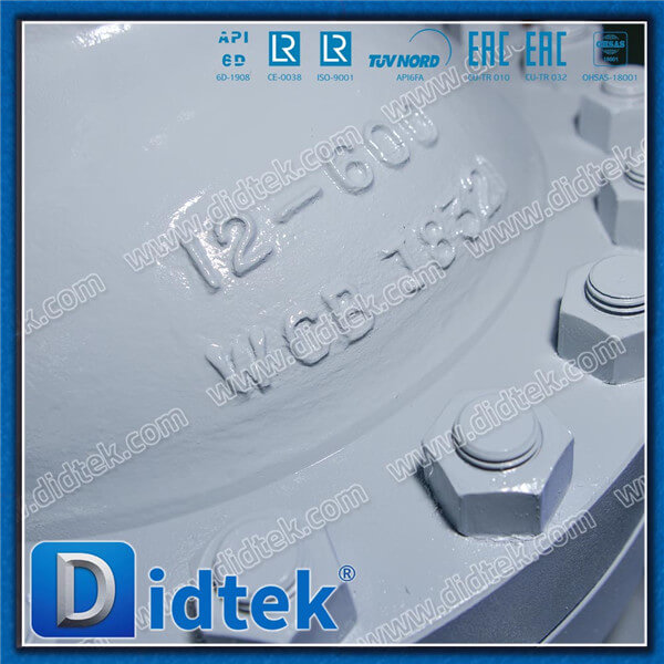 Didtek 12'' 600LB Gate Valve WCB Trim#1 Flange RF With Bevel Gear