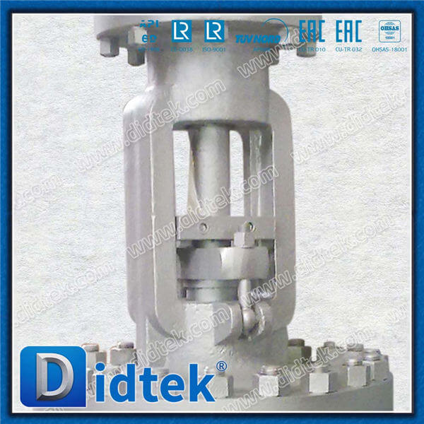 Didtek Cast Steel A216 WCB Gear OP Balanced Disc Globe Valve