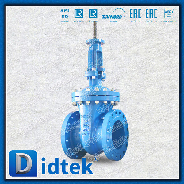 Didtek ISO Mounting Cast Steel Gate Valve With Bare Shaft