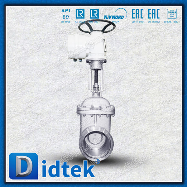 Didtek Cast Steel CF8M Motor Operator 18” 300LB Pipeline Gate Valve